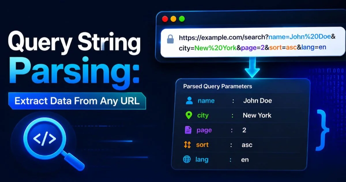 Query String Parsing: Extract Data From Any URL